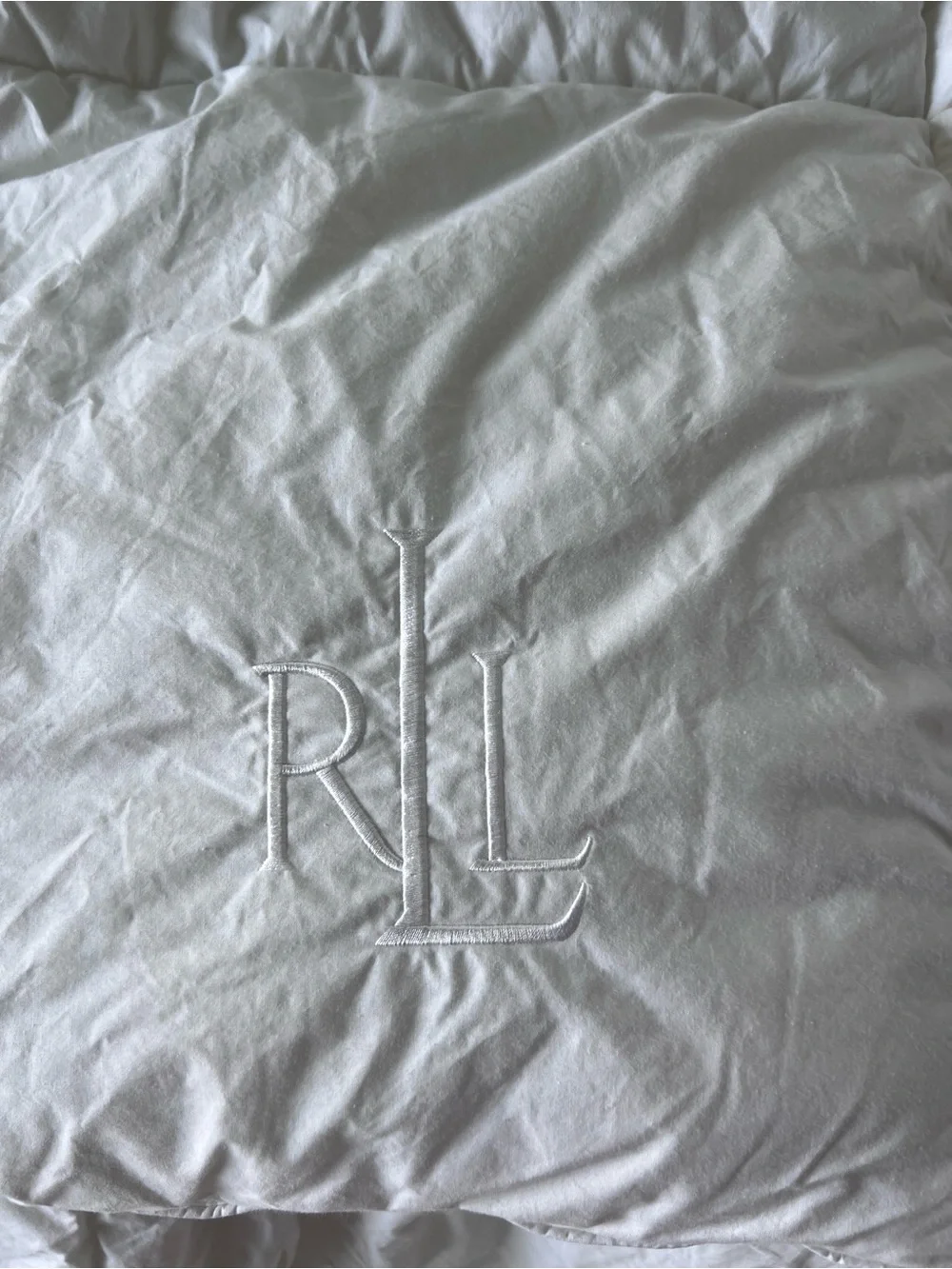 Ralph Lauren White Quilted Down-Alternative Comforter